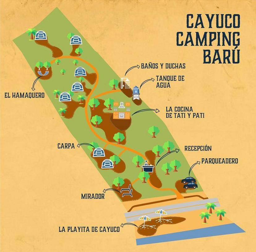Cayuco Camping Baru Santa Ana (Bolivar) Exterior foto